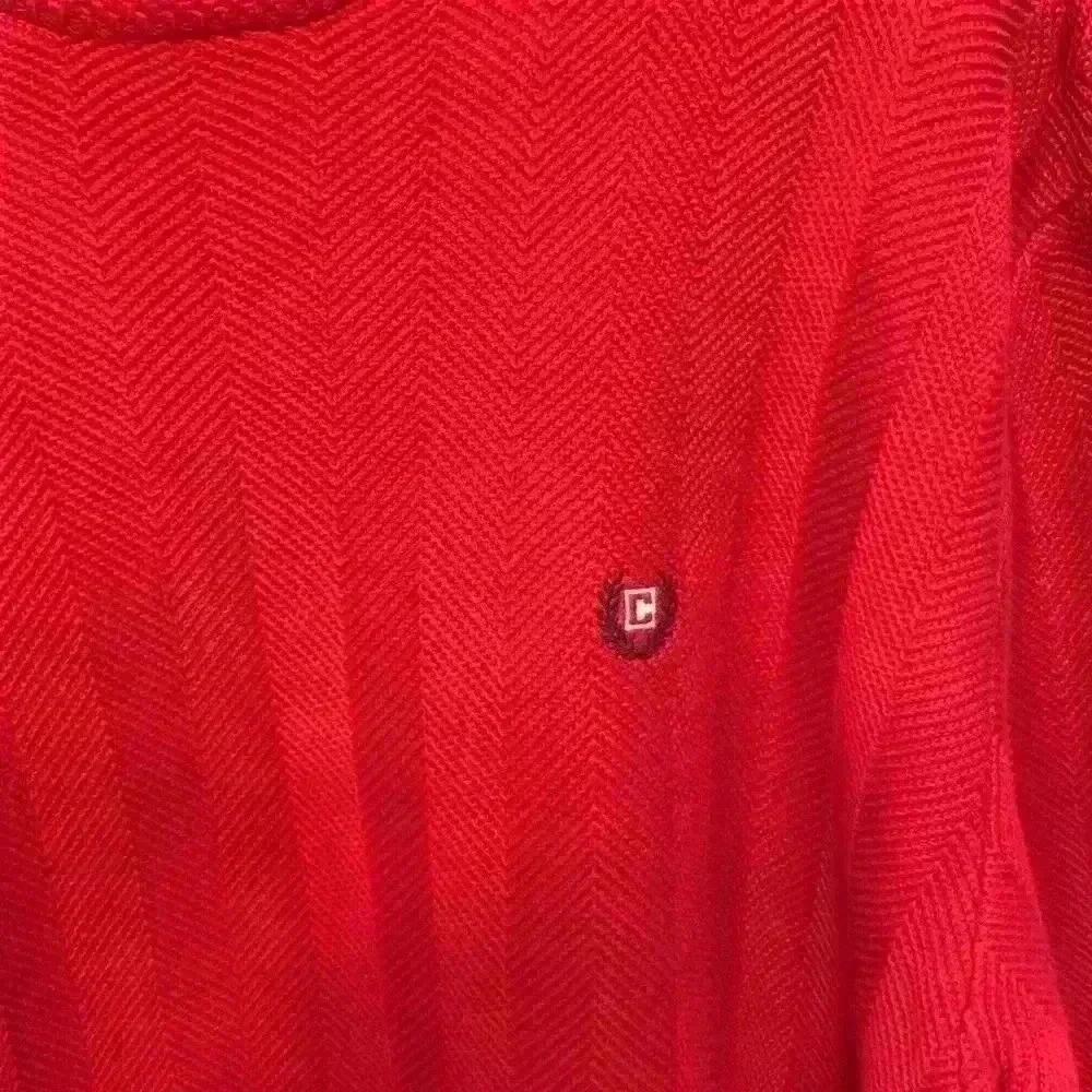Chaps red sweater sz L Christmas holiday church career business casual warm cozy